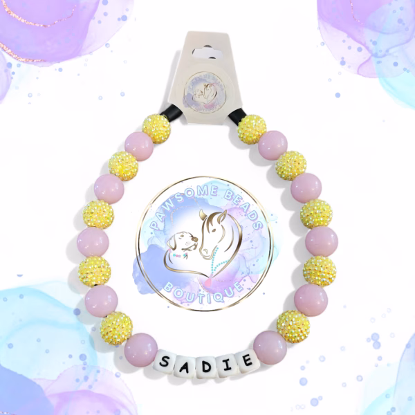 Add Name Personalisation to Beaded Dog Collar | Necklace - Image 2