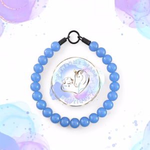 Slip on dog collar made from 20mm gumball shaped acrylic beads