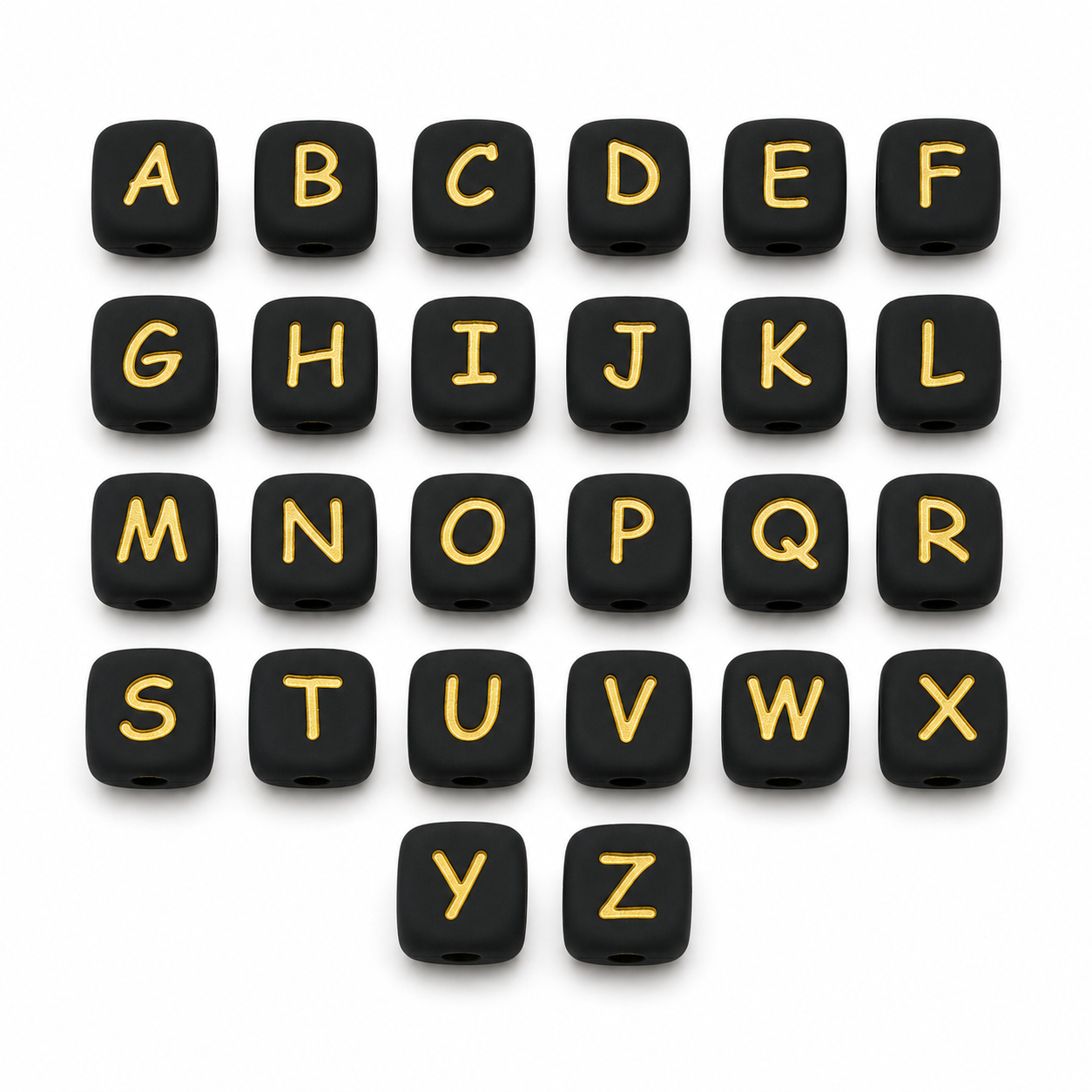 Add Name Personalisation to Beaded Dog Collar | Necklace | made with 12mm Square Silicone Beads - Image 7