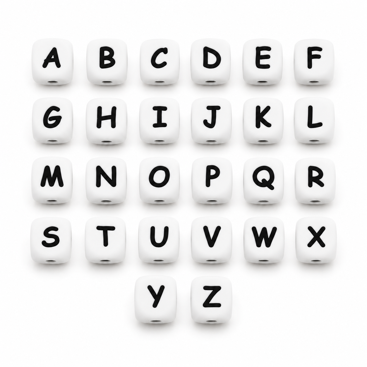 Add Name Personalisation to Beaded Dog Collar | Necklace | made with 12mm Square Silicone Beads - Image 2