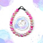 Slip on dog collar made from 20mm gumball shaped acrylic beads