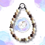 Beaded dog collar from Pawsome Beads Boutique made from 20mm acylic beads in a range of colours