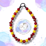 Superhero dog collar from Pawsome Beads Boutique in a Iron Man style