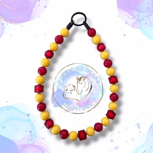 Superhero dog collar from Pawsome Beads Boutique in a Iron Man style