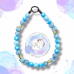 Beaded dog collar from Pawsome Beads Boutique made from 20mm acrylic beads