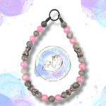 Frenchie style beaded dog collar from Pawsome Beads Boutique