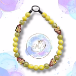 Beaded dog collar from Pawsome Beads Boutique made from 20mm acrylic beads