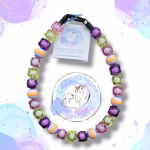 Beaded dog collar from Pawsome Beads Boutique. Made from round 20mm acrylic beads in vibrant collars.