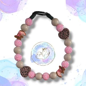 Cowgirl style beaded dog collar from Pawsome Beads Boutique