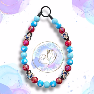 Beaded dog collar from Pawsome Beads Boutique made from 20mm acrylic beads