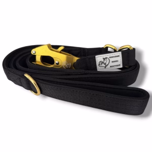 Photo of Pawsome Beads Boutique Dual Handle Lead in Black and Gold