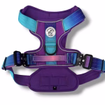 Photo of Pawsome Beads Boutique tactical all-terraine harness in purple and blue