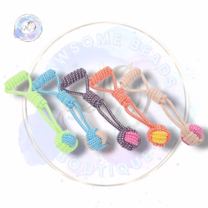 Rope Tug Dog Toy with Handle. Soft Chew Toy for Small & Medium Dogs.