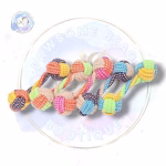 Rope Double Ball Dog Toy. Soft Chew Toy for Small & Medium Dogs.