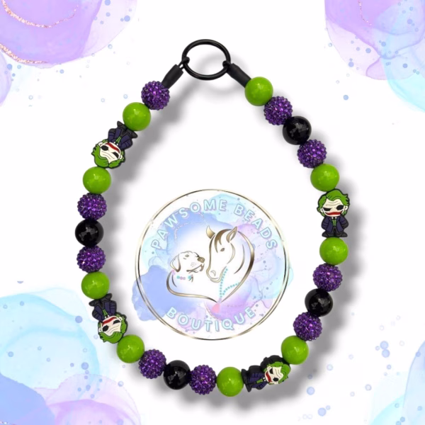 Halloween beaded dog collar from Pawsome Beads Boutique