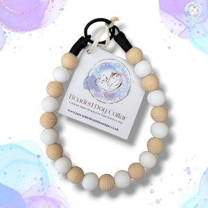 Small silicone beaded dog collar from Pawsome Beads Boutique