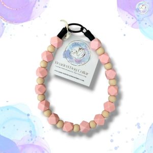 Small silicone beaded dog collar from Pawsome Beads Boutique
