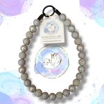 Pre-made slip on dog collar in silver beads from Pawsome Beads Boutique