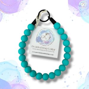 Small silicone beaded dog collar from Pawsome Beads Boutique