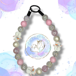 Christmas beaded dog collar from Pawsome Beads Boutique. Features Snowman beads