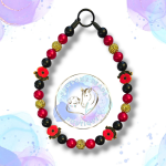 Remembrance Day Poppy beaded dog collar from Pawsome Beads Boutique