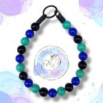 Beaded dog collar from Pawsome Beads Boutique. MAde from 16mm acrylic beads