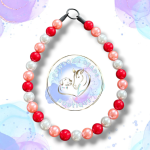 Valentine's beaded dog collar from Pawsome Beads Boutique