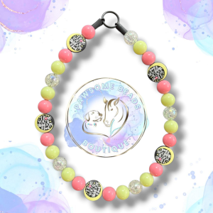 Valentine's beaded dog collar from Pawsome Beads Boutique