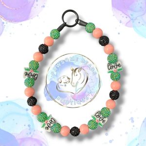 Valentine's beaded dog collar from Pawsome Beads Boutique