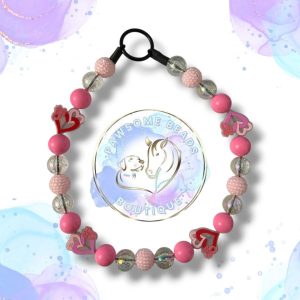 Valentine's beaded dog collar from Pawsome Beads Boutique
