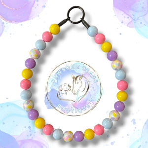 Easter beaded dog collar from Pawsome Beads Boutique