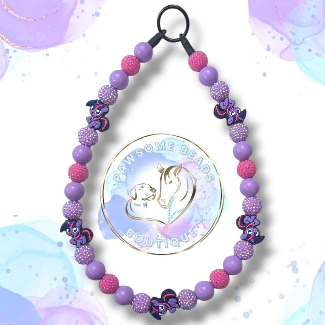 Twilight Sparkle Beaded Dog Collar | Necklace
