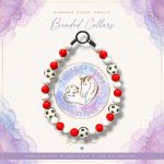 England World Cup 2026 inspired beaded dog collar featuring nation colours and silione football feature beads