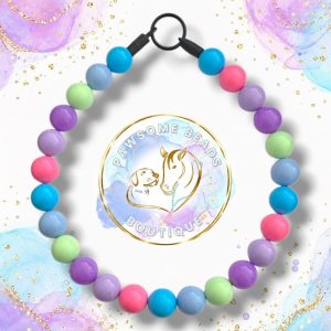 For the Love of Bullies Beaded Dog Collar from Pawsome Beads Boutique